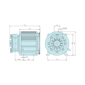 Bomba de Motor Enlatada WNA-0340SKA de 1.1kW OEM para Sistemas de Refrigeración de Semiconductores con 1 Año de Garantía - Product Image 2