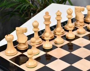 Piezas de Ajedrez Inglesas Staunton Hechas a Mano en Madera Ebonizada y Boj, Tamaño Torneo, a Precio Económico - Product Image 2