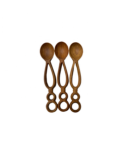 Heat-Resistant Unique Wooden <b>Heart</b> Spoon 30cm - Acacia <b>Wood</b> Spoon Kitchen Accessory Gadgets for Home Use Handmade Stirrer Tool - Product Image 3