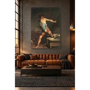 Fida Nicolai Abildgaard Guerrier avec lance, impression sur toile - Product Image 3