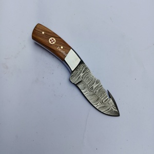 มีดดามัสกัสทำด้วยมือมาใหม่ด้ามจับตามหลักสรีรศาสตร์ล่าสัตว์กลางแจ้งตั้งแคมป์ - Product Image 3