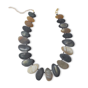 Style classique pour femmes fabriqué à la main naturel écologique Buffalo corne de boeuf collier diamant pierre principale chaîne de perles pour filles bijoux - Product Image 4