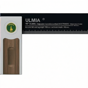 ULMIA 90 ULMIA Support d'angle réglable en aluminium/acier/noyer Alu-Line 500 avec longueur de jambe 150 mm et longueur de poignée 105 mm - Product Image 3