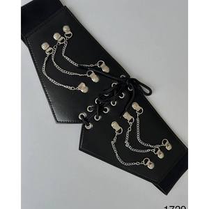 Cinturón Elástico de Tela para Mujer con Cadena y Cordón, Cinturones de Moda - Product Image 3