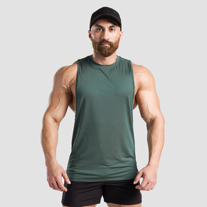 Débardeur en coton pour homme de haute qualité OEM, couleur personnalisée, tricoté, pour la salle de sport, grande taille, vente en gros - Product Image 1