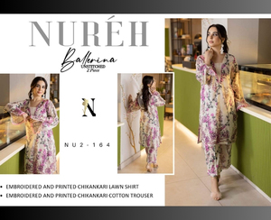 Ssumaira's NUREH lujo impreso Chickenkari bordado césped colección 2025 indio pakistaní fiesta desgaste 2 piezas Formal Salwar - Product Image 2