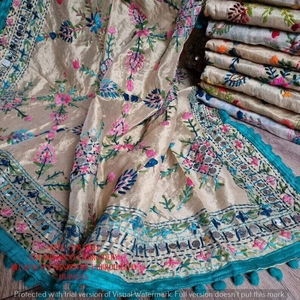 100% qualité d'exportation 10 pièces Phulkari brodé Dupatta avec Dupatta traditionnel conçu à la main pour les filles et les femmes - Product Image 3