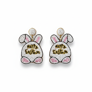 Pendientes de Cuentas para el Día del Partido, Iniciales del Equipo Personalizadas, Joyería de Cuentas de Pascua, Hechos a Mano, Artesanales, para Niñas, Mujeres y Adultas - Product Image 4