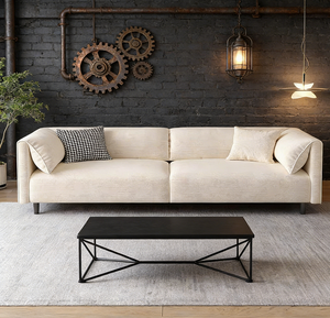 Sofá de Asiento Profundo <span class=keywords><strong>Comfort</strong></span> First, Diseño de Respaldo Alto, Sofá de Ocio, Alivio de la Fatiga, Sofá de 2 Plazas, Rincón de Lectura para Oficina en Casa - Product Image 3