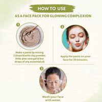 100% Bubuk Katun Organik Bio 100gr Masker Wajah Herbal dengan Mineral-Anti-Penuaan Melembapkan Memutihkan Vitamin C untuk Semua Jenis Kulit