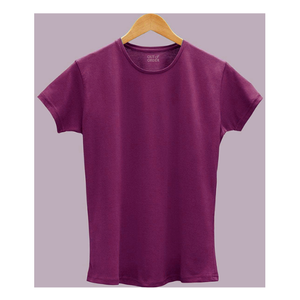 T-shirts en mélange d'élasthanne/coton pour femmes de qualité supérieure Impression de logo personnalisé d'été à manches courtes Respirant Écologique - Product Image 2