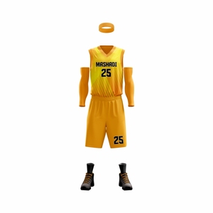 Ensembles d'uniformes de basket-ball sur mesure, respirants, grandes tailles, vente en gros, impression par transfert thermique, designs personnalisés, séchage rapide - Product Image 2