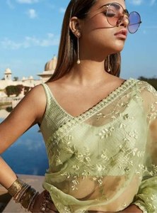 Hit Design Authentique Broderie Lourde Diamant Travaillé Soie Multi Couleur Salwar Kameez Daily Party Wear Non Cousu pour Femmes Adultes - Product Image 2