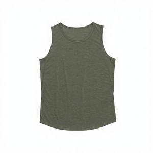 Camiseta sin Mangas para Mujer, Talla Grande, Verano, Color Sólido, Personalizada, de Alta Calidad, Transpirable, Ligera, Tendencia, Venta Caliente, Logotipo Personalizado, Varias Tallas - Product Image 1