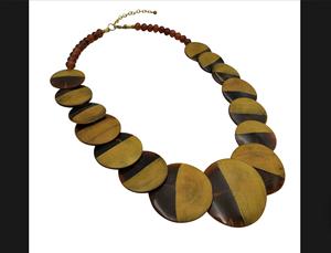 Collier de luxe en corne de buffle fait à la main, bijoux naturels et durables pour femmes, haute qualité - Product Image 2