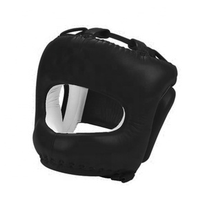Protector de cabeza de cuero de calidad profesional para Muay Thai y Kick Boxing Equipo de protección para entrenamiento - Product Image 3