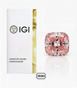 เพชรเลี้ยงในห้องปฏิบัติการสีชมพูสดใสทันสมัย น้ำหนัก 1 กะรัต ความสะอาดระดับ VS2 รูปทรงเรเดียนท์ พร้อมใบรับรอง IGI ขายส่ง - Product Image 1