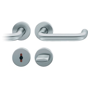 Juego de 12 tiradores minimalistas tipo roseta de acero inoxidable 1070 para muebles, en forma de U, WC-R8 DIN Izquierda/Derecha D/D FSB F69 para gabinetes - Product Image 1