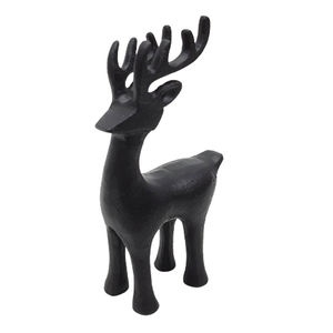 Nouveauté Figurine de renne en aluminium Nickel mat couleur argent Sculpture taille énorme pour fournitures et jouets de décoration de Noël - Product Image 4