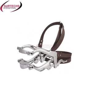 Équipement vétérinaire pour agriculteurs, speculum buccal complet de classe I pour chevaux avec sangles en cuir et instruments chirurgicaux - Product Image 1