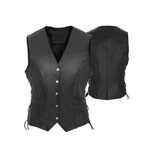 Chaleco de Cuero para Mujer, Nuevo Diseño de Moda Personalizado, Chaleco de Cuero Transpirable de la Mejor Calidad - Product Image 1