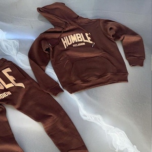 Combinaison de jogging à capuche en polaire personnalisée pour hommes, survêtement d'hiver surdimensionné, ensembles de jogging à capuche Streetwear, OEM et ODM, vente en gros - Product Image 6