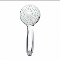 Pommeau de Douche à Main Filtrant Chromé Doré avec LED, Effet Pluie et Massage, 3 Fonctions, pour Salle de Bain, Dispositif de Nettoyage de l'Eau