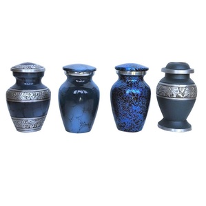 Urna de cremación de latón con diseño floral impreso de flores modernas superventas de alta calidad para cenizas - Product Image 6