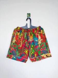 Handmade Printed Cotton Summer Shorts Bohemian Festival Wear, Morning <b>walk</b> Shorts - Product Image 2