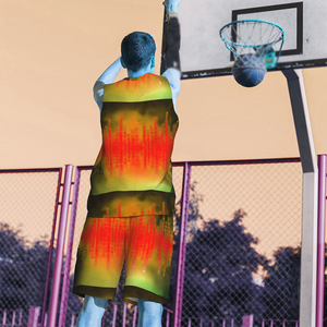 Ensemble de maillots de basket-ball à impression par sublimation personnalisée à la mode nouveau Style Bsci Polyester vêtements de sport pour hommes grande taille Option - Product Image 4
