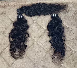 Extensions bouclées de cheveux humains indiens Remy, qualité supérieure, éthique, 24 pouces - Product Image 3