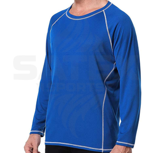 Rashguard MMA unisexe à manches longues, compression respirante, séchage rapide, UPF50+, hauts d'entraînement de gym, course à pied pour hommes et femmes - Product Image 2