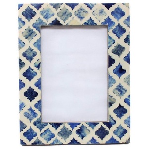 Amazon กรอบรูป MDF ฝังกระดูกธรรมชาติสไตล์คลาสสิกขัดเงาทรงสี่เหลี่ยมตกแต่งบ้าน - Product Image 3