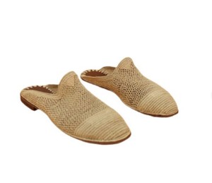 Chaussures de raphia marocain, pantoufles de raphia, cadeau d'anniversaire, pantoufles de rafia traditionnelles, babouches de rafia, cadeau pour elle, Raphia fait main - Product Image 2