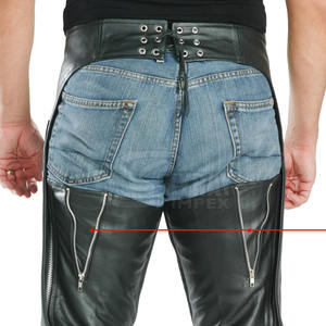 Demi-chaps en cuir d'équitation pour adultes sur mesure choix parfait différents modèles de mini chaps - Product Image 4