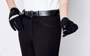 Pantalones de montar occidentales personalizables de alta calidad para mujer, pantalones de medias suaves y cómodos con logotipo personalizado - Product Image 6