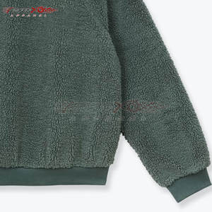 Sudadera larga Sherpa para mujer con diseño simple y cálido interior forrado Sudadera Sherpa Fleece Pullover para mujer - Product Image 5