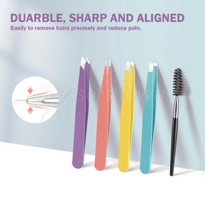 Ensemble de pinces à épiler de haute qualité avec logo personnalisé comprenant un étui pour un rangement et un voyage faciles - Product Image 5