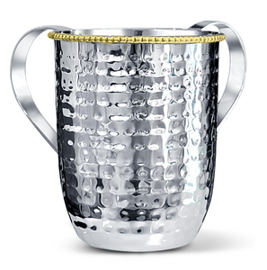 Taza de lavado de acero inoxidable personalizada, venta superior, mango de latón, taza de lavado de acero martillado, precio barato - Product Image 6