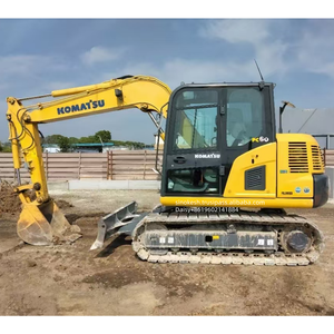 Mini-excavatrice d'occasion PC60-7 6 tonnes du Japon, homologuée EPA, composants principaux : moteur Yanmar, pompe, roulement, engrenage - Product Image 6