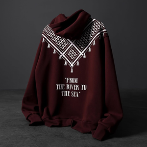 Geed Printed <b>Hip</b> Hop Pullover Hoodie 100% Cotton Heavyweight Knitted Breathable Eco-Friendly Pocket Quick Dry Regular Fit Men's - Product Image 1