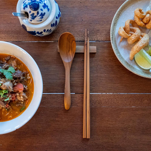 Acacia <b>Soup</b> <b>Spoons</b> <b>Chinese</b> Style <b>Spoons</b> Handmade High Moist-resistance Acacia Wood Healthy Wooden <b>Spoon</b> Cutlery by AYAANS - Product Image 4