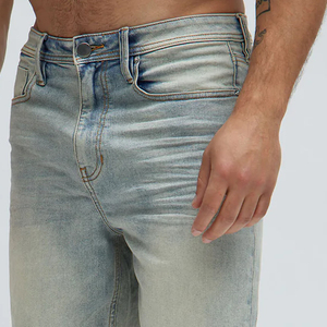 <b>Men</b> Relaxed Latest High Quality Cheap Rate Denim <b>Shorts</b> <b>Vintage</b> Blue Wash / Trending <b>Shorts</b> For <b>Men</b> Adjustable Affordable Price - Product Image 4