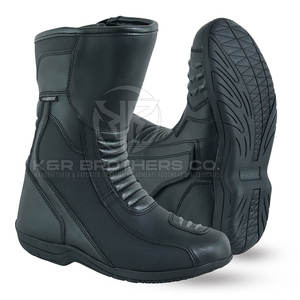 Chaussures de moto pour hommes d'hiver respirantes robustes avec construction anti-usure chaussures d'équitation en plein air urbaines en cuir personnalisables - Product Image 4