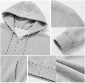 Sudadera con capucha informal para hombre con cremallera, tela suave y duradera, y capucha ajustable para un confort confiable durante viajes y actividades al aire libre. - Product Image 6