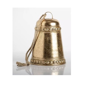 Cloches de vache en fer de ton traditionnel lourd pour une utilisation en collier de chèvre ou comme tentures murales décoratives en métal rustique - Product Image 2