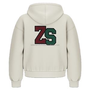 Sweat à capuche en molleton de qualité supérieure pour femmes 380 GSM Tissu doux en coton polyester Couleur crème Broderie personnalisée Logo basics hoodies - Product Image 2