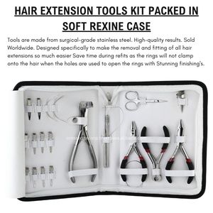Kit d'outils pour extensions de cheveux à clips, tissage/couture, pinces, coupe-pointes, clips, crochet à cheveux - Product Image 5