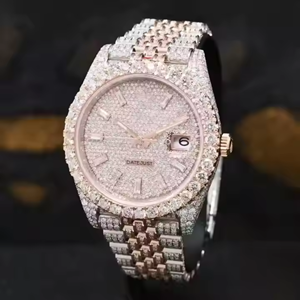 Édition limitée VVS Moissanite Diamant Montre De Luxe Personnaliser Hip Hop Montres Mécaniques Montres Mécaniques pour Hommes Femmes - Product Image 4