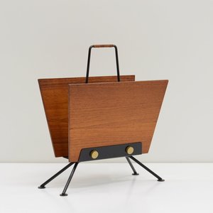 Retro Vòng Kim Loại Tạp Chí Giá Giữa Thế Kỷ Hiện Đại Lưu Trữ Kệ Và Chủ Sở Hữu Cho Nhà Văn Phòng Biệt Thự - Product Image 2